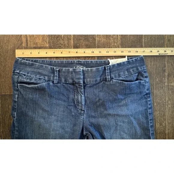 Ann Taylor LOFT Women's Size 10 (34x22) Modern Crop Capri Denim Blue Jeans - Picture 7 of 12
